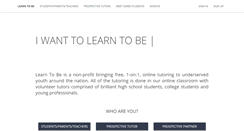 Desktop Screenshot of learntobe.org
